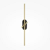 Stenska Svetilka Renaissance, S Sijalko - črna/barve medenine, Moderno, kamen/kovina (9,7/8,6/63cm) - MAYTONI