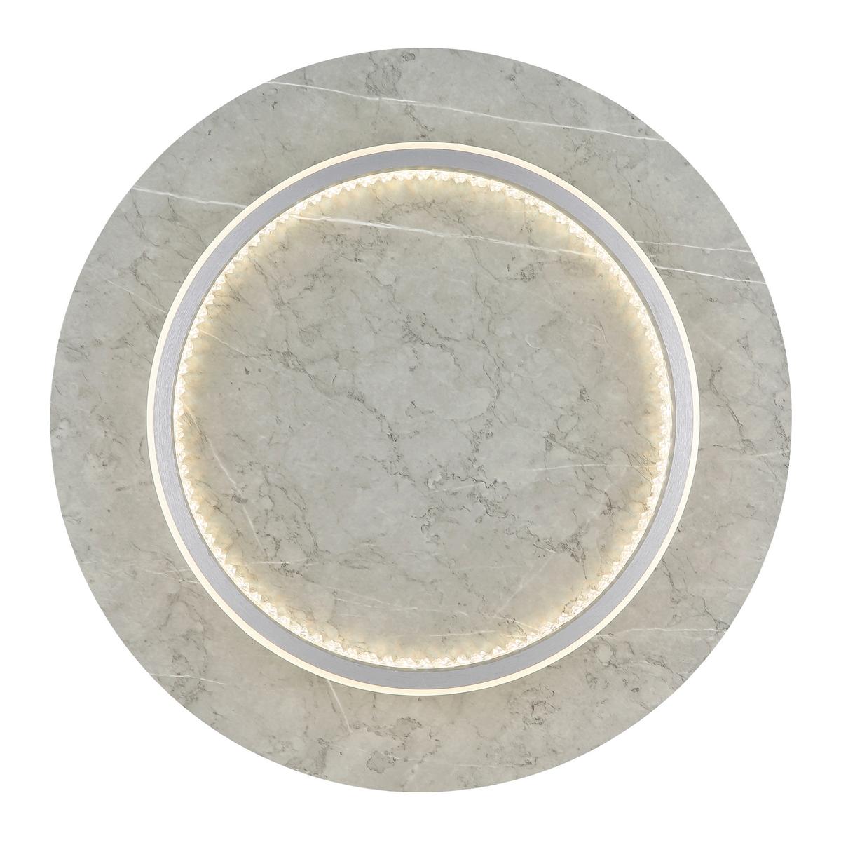 Led Mennyezeti Lámpa 62000102 Mary - opál/ezüstszínű, Design, műanyag/faalapú anyag (40/8,2cm)