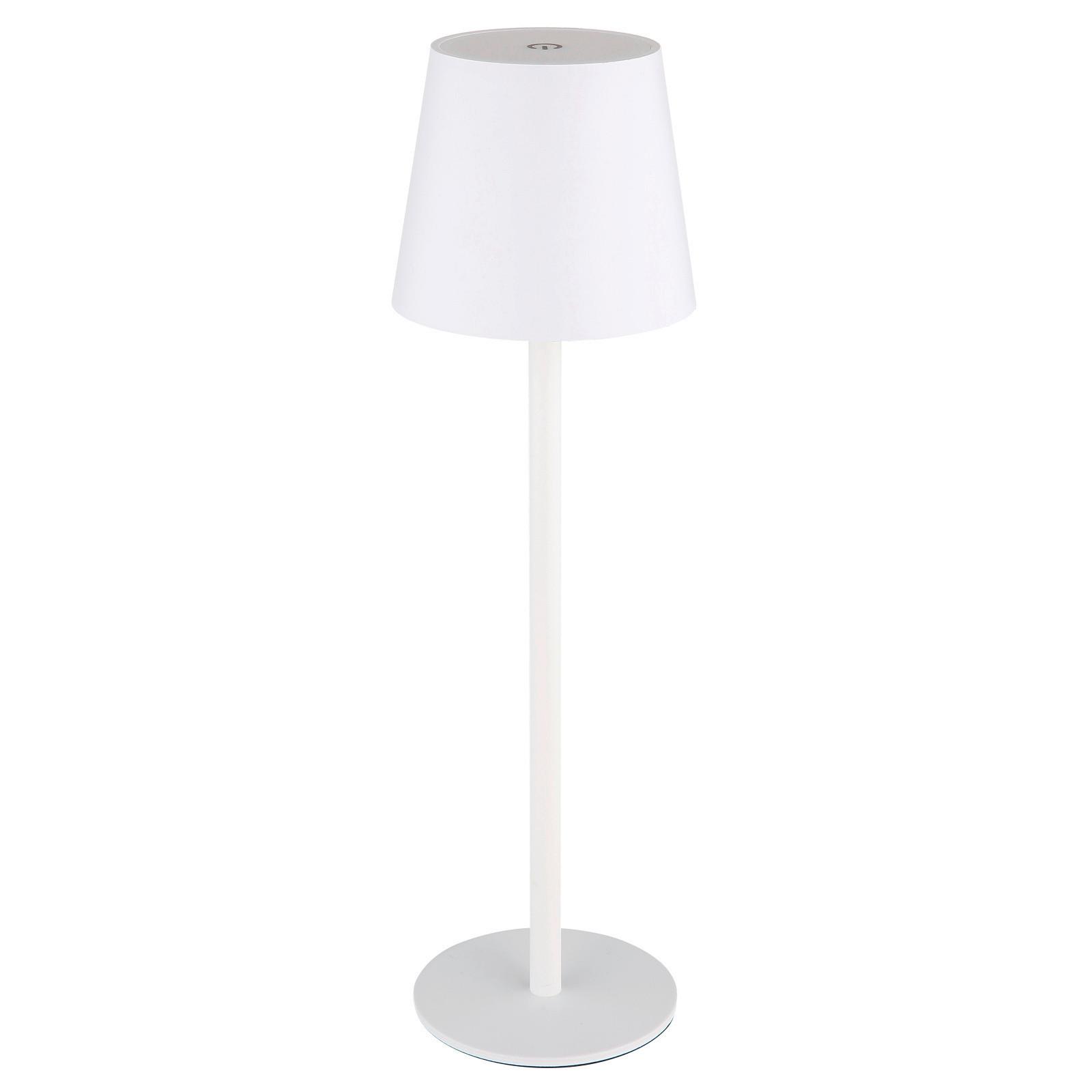 LED-Tischleuchte Vannie Opal/Weiß max. 3 Watt - Weiss/Opal, Trend, Kunststoff/Metall (10,6/36cm) - Globo