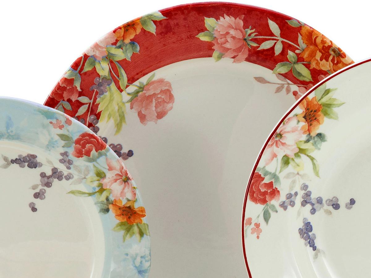 Kombinirani Servis Crimson Bunt, 30-Delni - večbarvno, Basics, keramika - Creatable