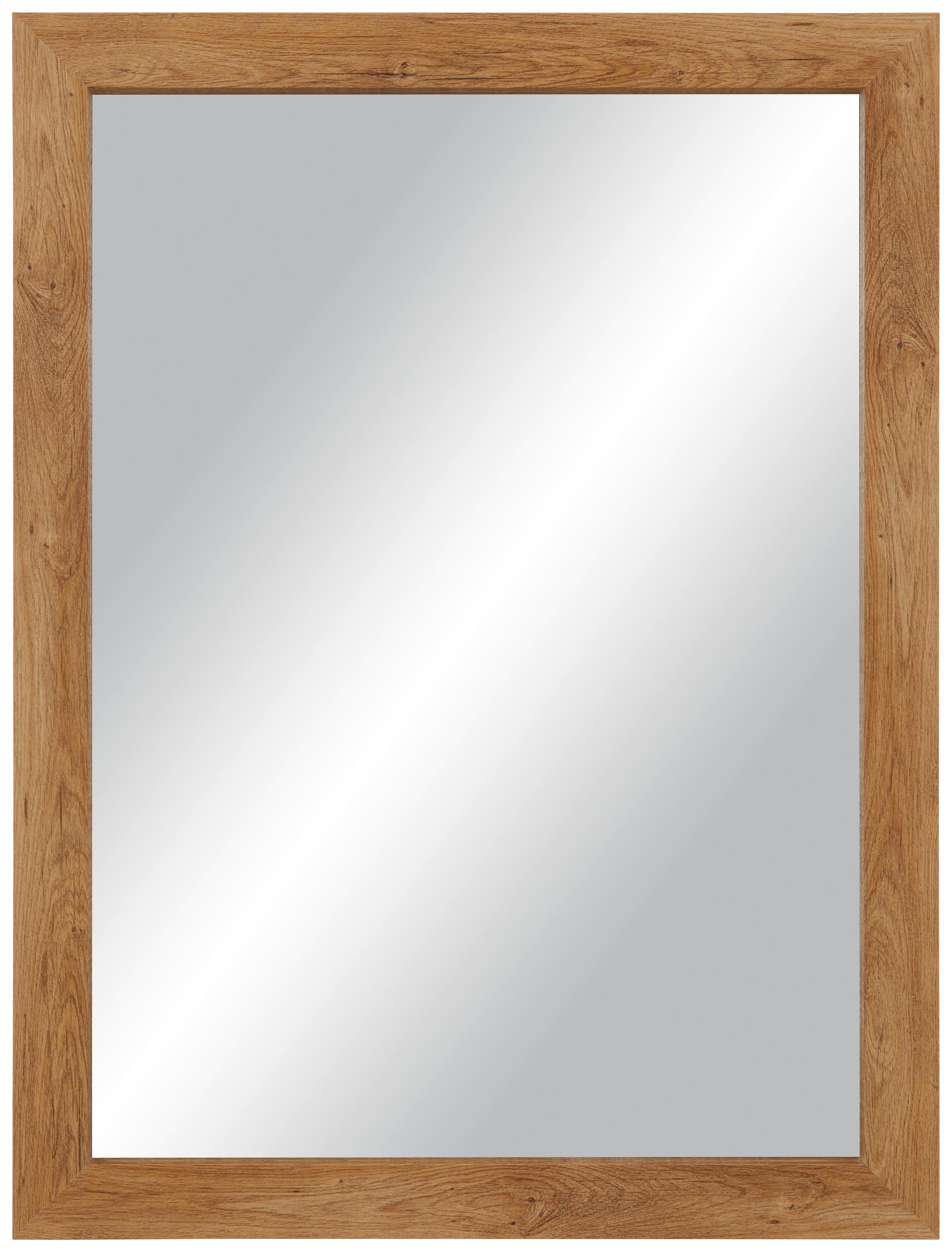 Stensko Ogledalo Tina -Sb-, 62 X 82 Cm - barve hrasta, Konvencionalno, steklo/leseni material (62/82/3,5cm) - Mömax