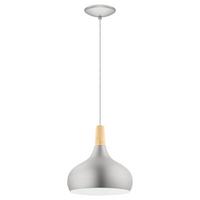 Hängeleuchte 96985* Sabinar - Hellbraun/Silberfarben, Trend, Holz/Metall (28/110cm) - Eglo