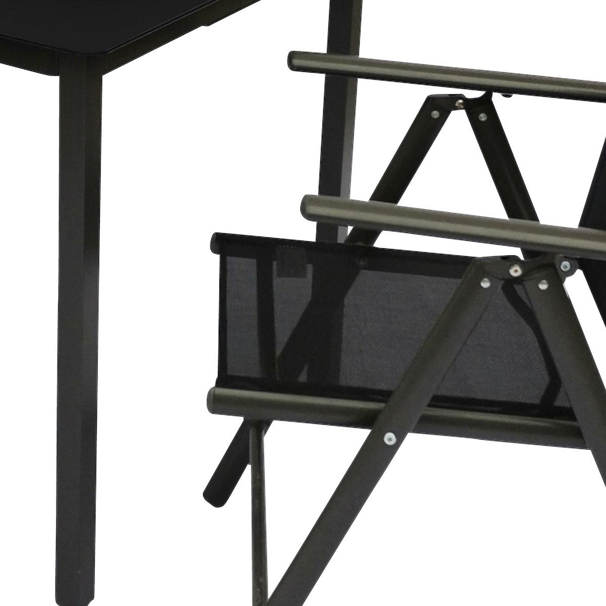 Vrtni Set Kalia, Črna, 3-Delno - črna/antracit, Basics, kovina/steklo - Gardenson