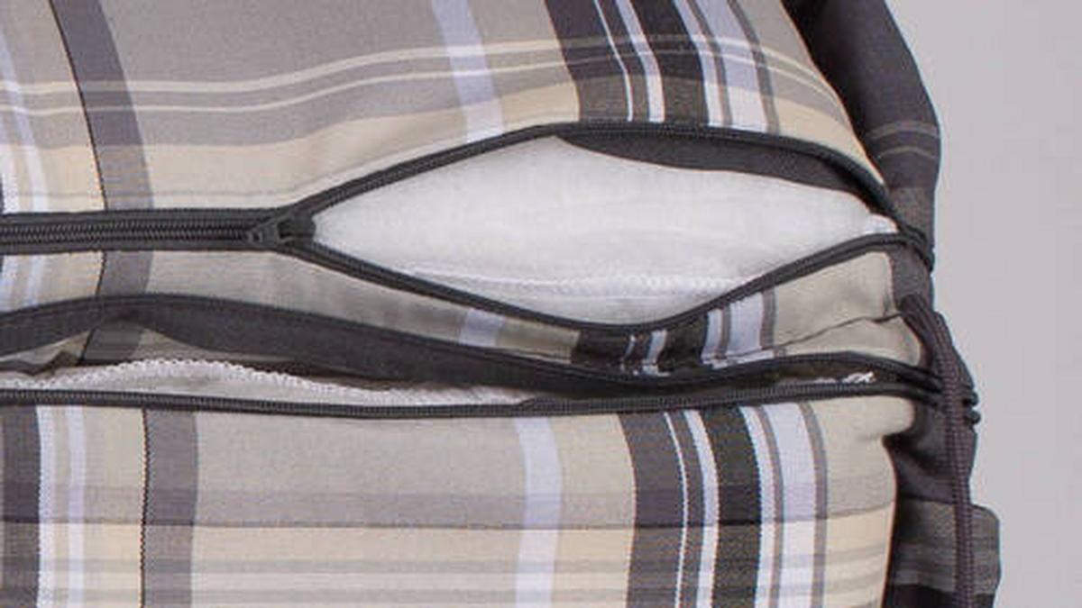 Sedežna Blazina Atika, Siva - bež, Basics, tekstil (120/52/8cm)