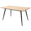 Raztegljiva Jedilna Miza Barbuda, 160-200 X 90 Cm - črna/divji hrast, Moderno, kovina/leseni material (160-200/90/76cm) - MID.YOU