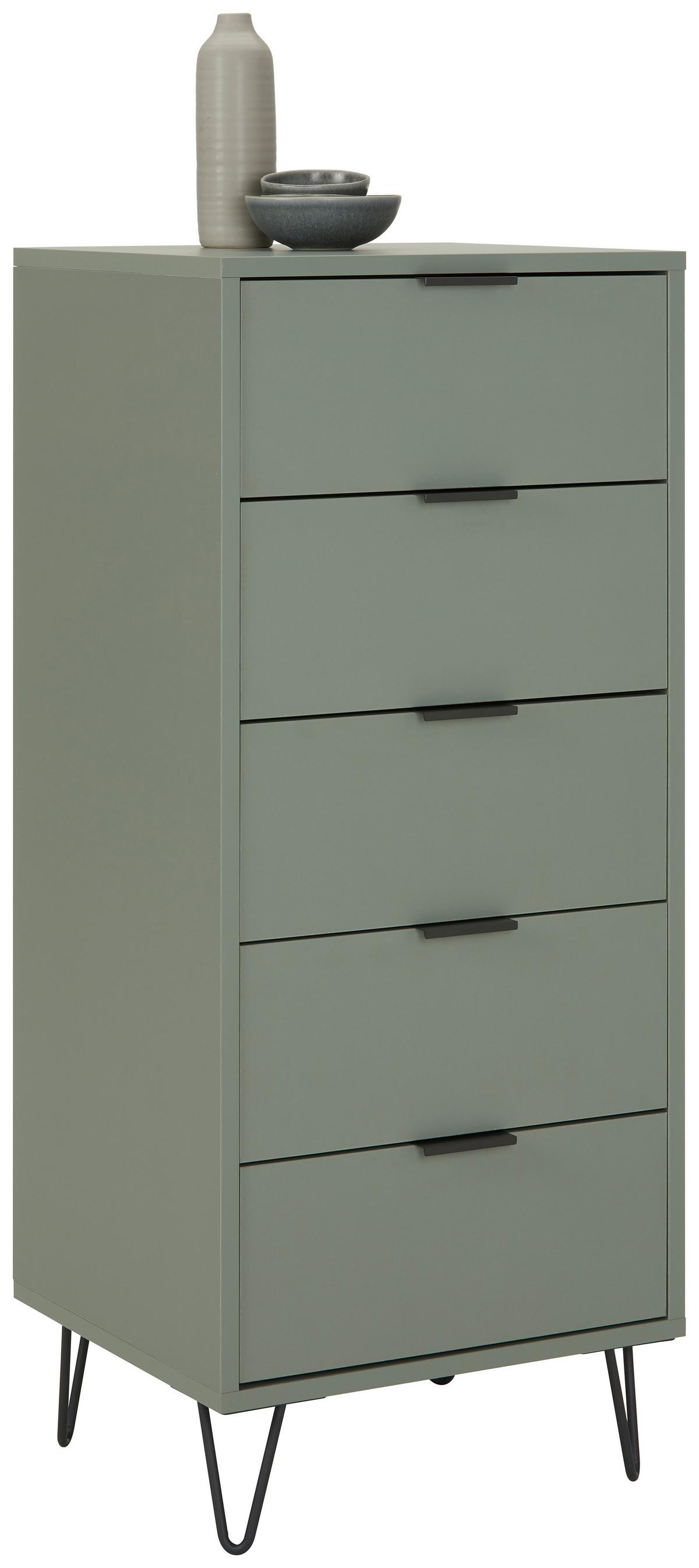 Comodă Bounty - verde salvie/verde, Modern (51/108/45cm) - Premium Living