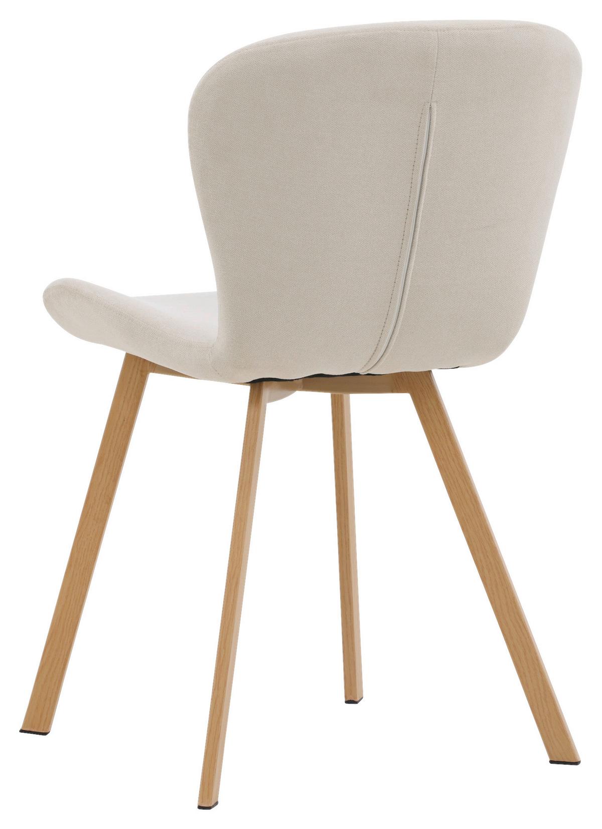 STUHL-SET LILJA - Hellbraun/Beige, Design, Kunststoff/Textil (48/80/50cm) - Livetastic