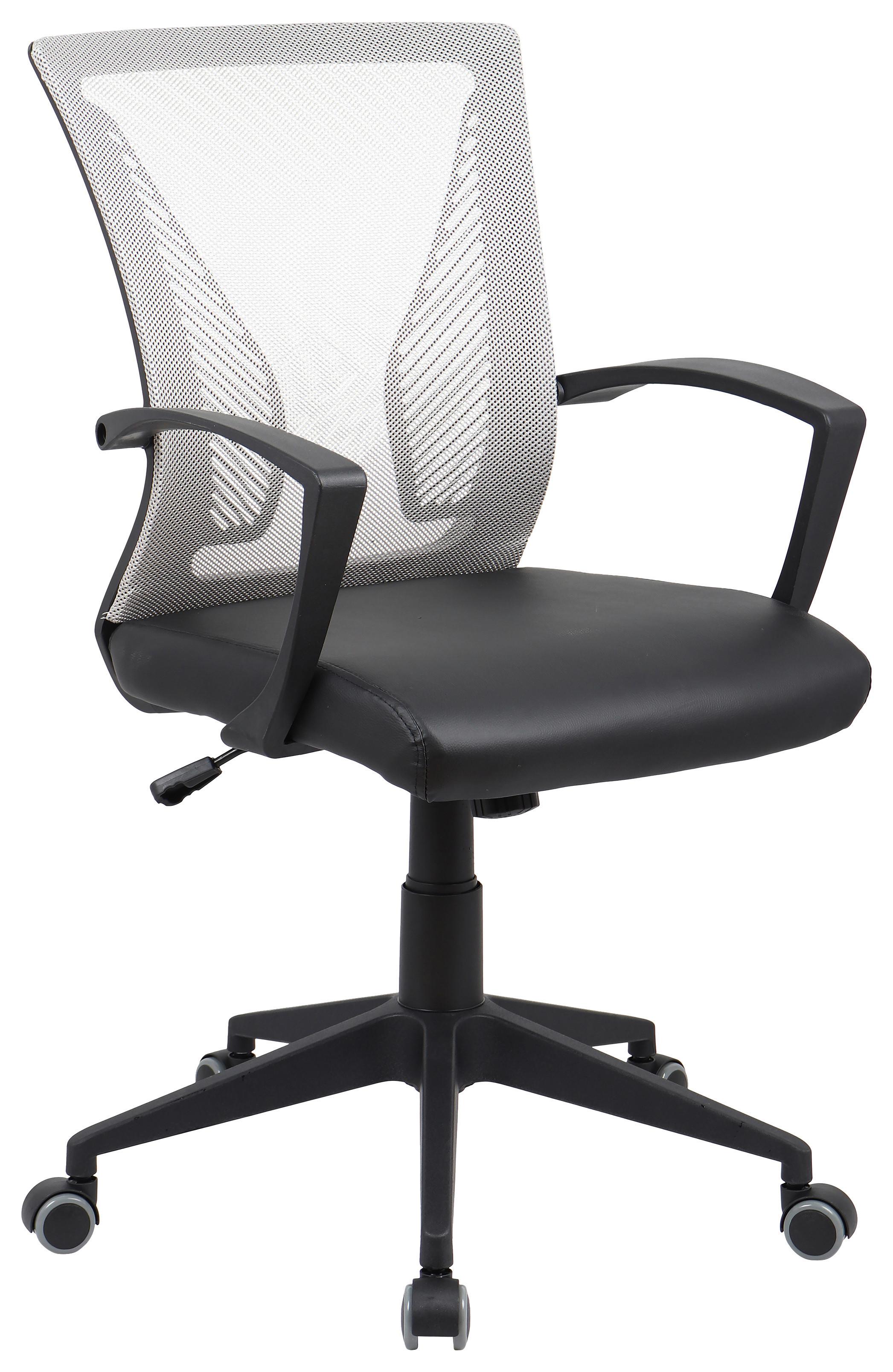 DREHSTUHL OFFILO PU - Schwarz/Grün, Konventionell, Kunststoff/Metall (48/92/46cm)