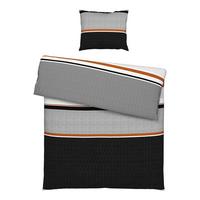 BETTWÄSCHESET DAVID - Beige/Schwarz, Natur, Textil (160/210cm) - Modern Living