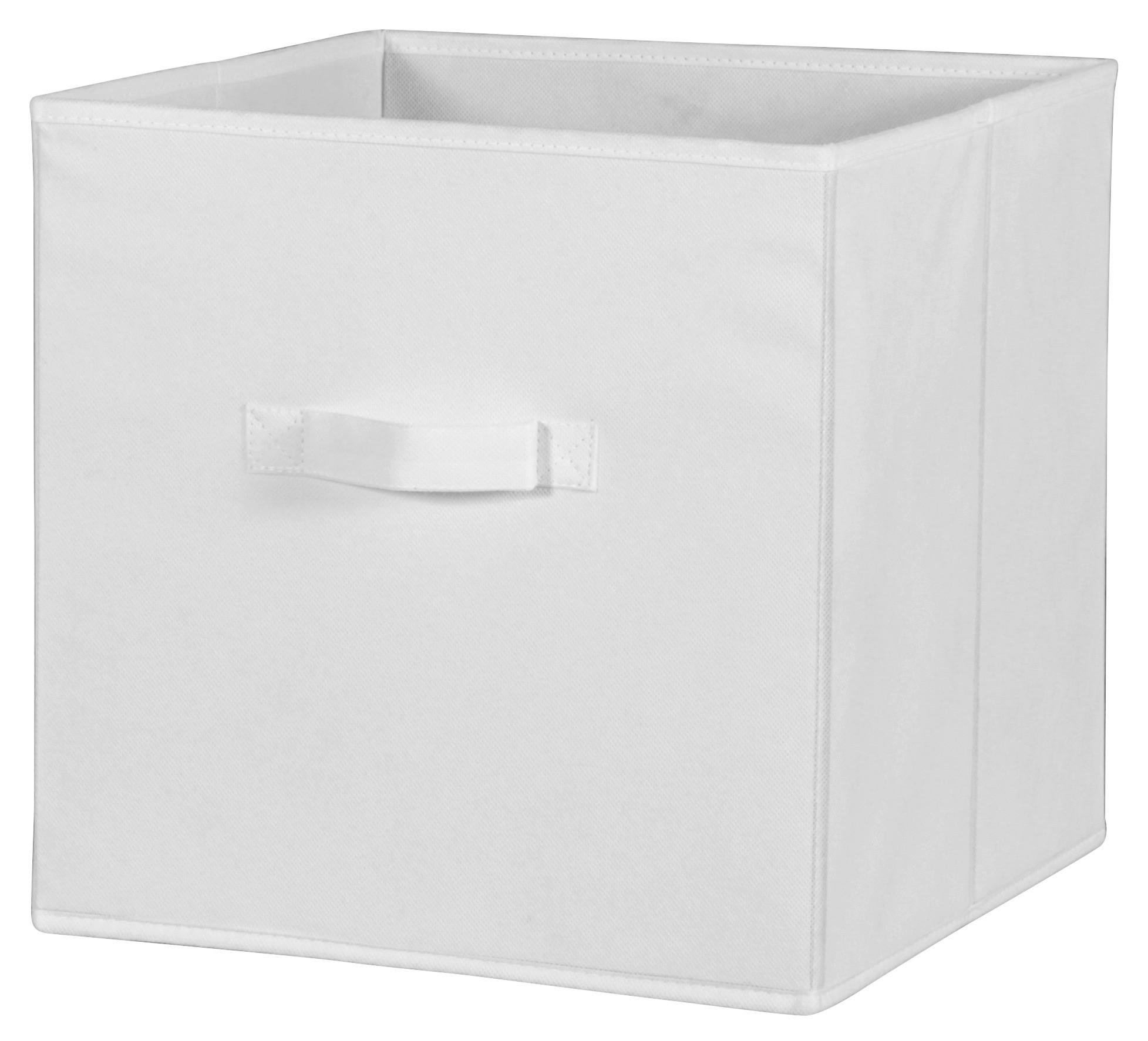 Zložljiva Škatla Cliff, Bela - bela, Moderno, tekstil (32/32/32cm) - Modern Living