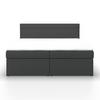 BOXSÄNG ROSA - mörkgrå/svart, Modern, trämaterial/trä (180/200cm) - Bessagi Home