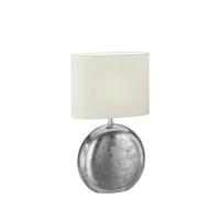 LAMPA STOŁOWA 50507 CHAMBERY - biały/kolor piaskowy, Konventionell, metal/tkanina (34/17/53cm) - Fischer & Honsel