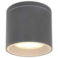 Außendeckenleuchte Alcala max. 11 Watt - Klar/Anthrazit, Basics, Glas/Metall (10,8/9,6cm) - Globo
