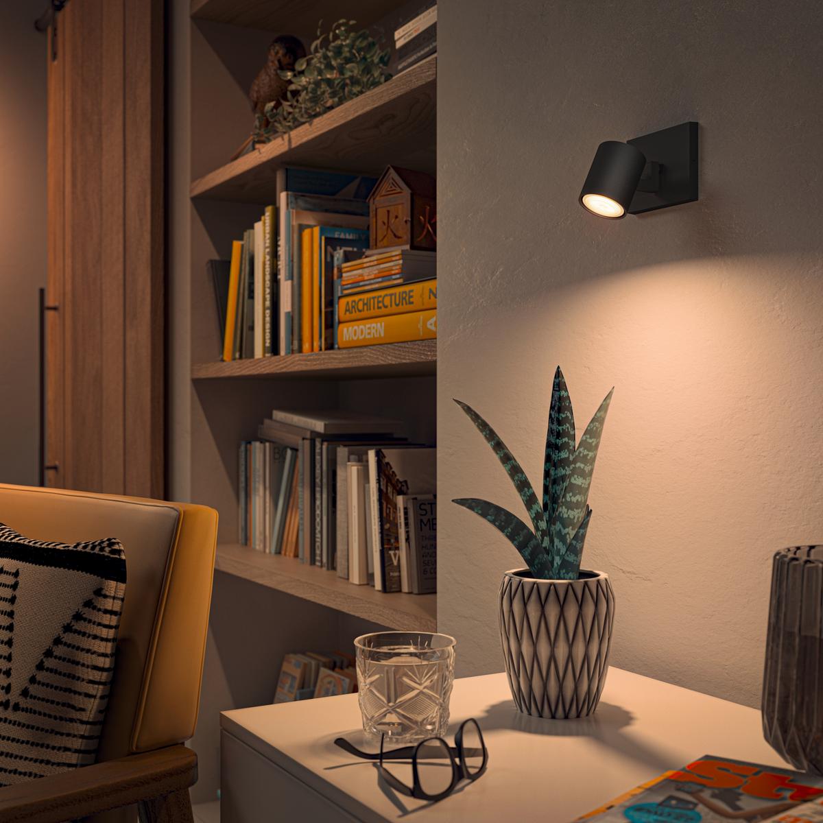 LAMPA REFLEKTOROWA LED PHILIPS HUE RUNNER SPOT B 1ER - czarny, Basics, metal (11/10,70/9cm) - Philips HUE