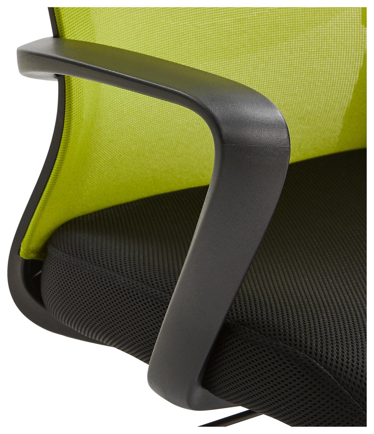 KRZESŁO OBROTOWE MŁODZIEŻOWE PAN - zielony/czarny, Konventionell, tworzywo sztuczne/metal (57/90,5-98/59cm) - Carryhome