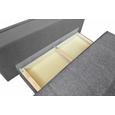 Schlafsofa in Grau mit Bettkasten - Silberfarben/Grau, Holz/Textil (205/72/106cm) - Premium Living Schlafsofa in Grau mit Bettkasten - Silberfarben/Grau, Holz/Textil (205/72/106cm) - Premium Living