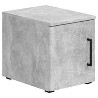 Aufsatzschrank Multistauraum Betonoptik - Schwarz/Grau, MODERN, Holzwerkstoff/Kunststoff (30cm) - Mömax