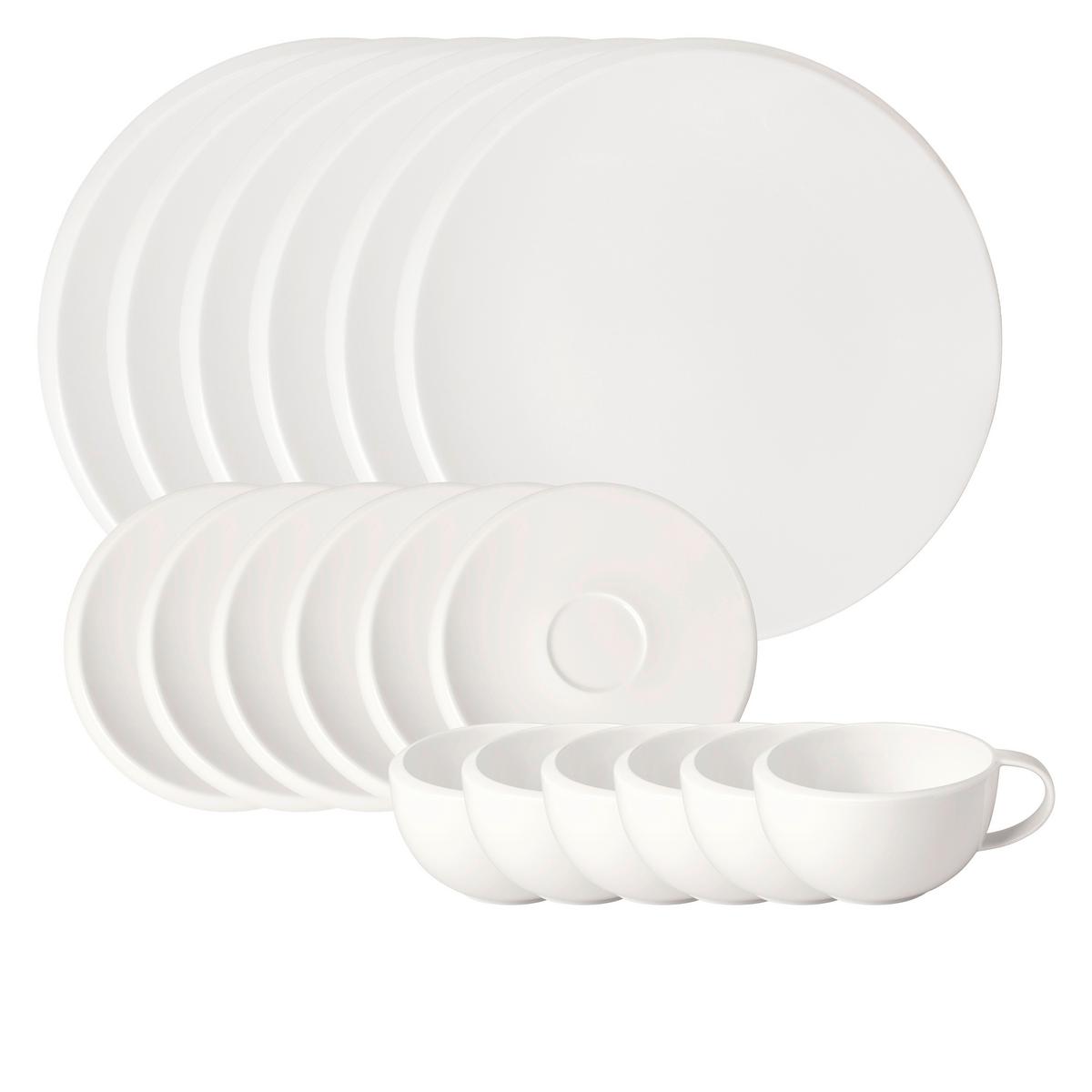 SERWIS KAWOWY NEW MOON VILLEROY & BOCH - biały, Konventionell, ceramika - Villeroy & Boch