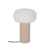 LAMPA STOŁOWA Z AKUMULATOREM FUNGO - biały/kolor piaskowy, Design, metal/szkło (13/19cm) - Dieter Knoll