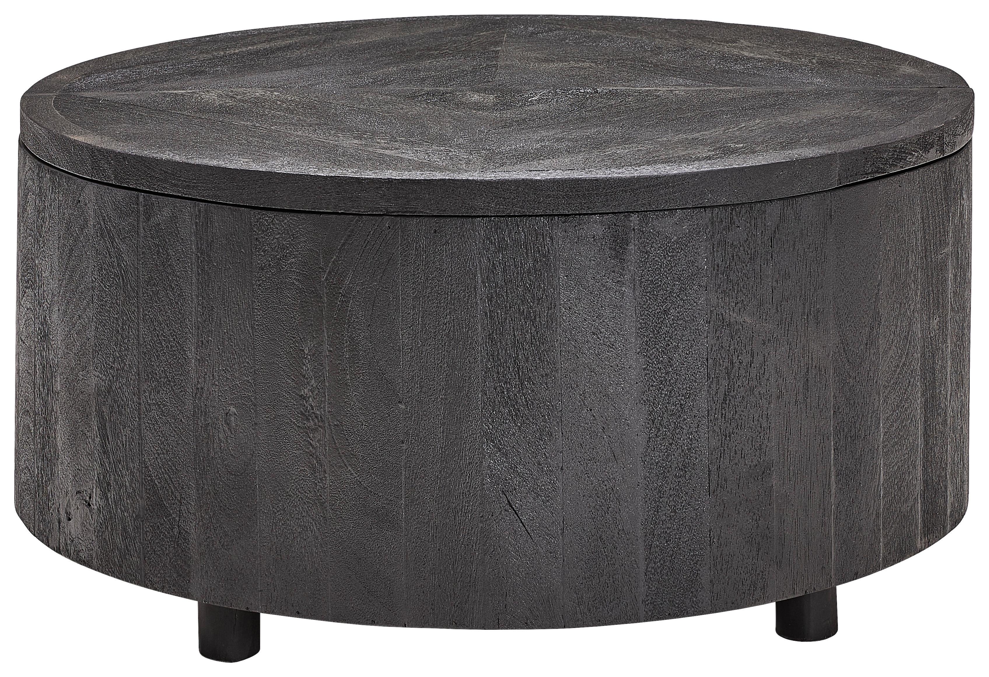 STOLIK KAWOWY CHANTILLY - czarny, Design, drewno (70/70/35cm) - Livetastic