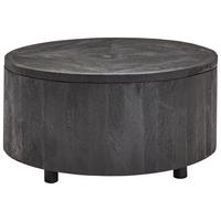 STOLIK KAWOWY CHANTILLY - czarny, Design, drewno (70/70/35cm) - Livetastic