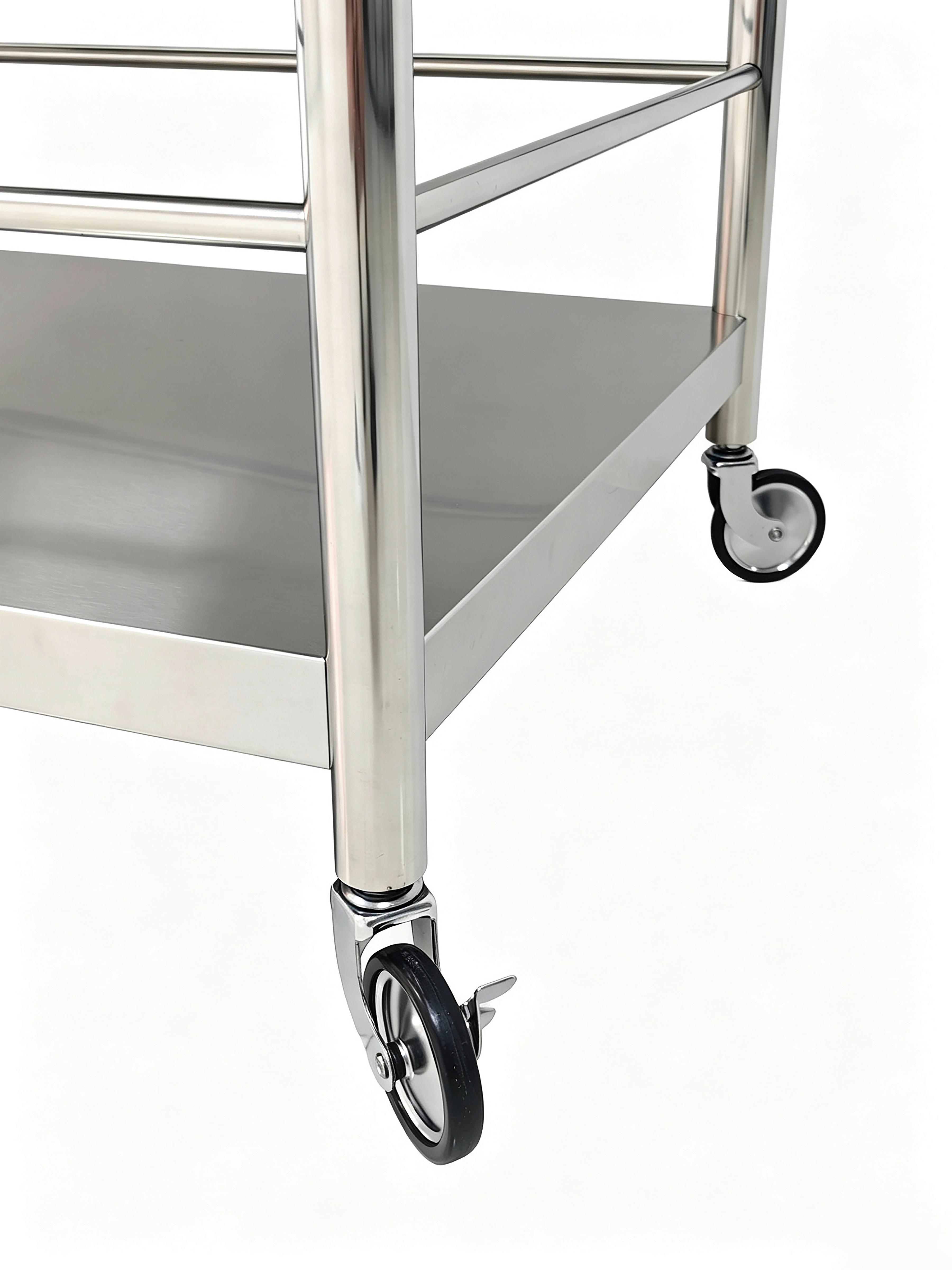 SERVERINGSVAGN SANDRO -EXKLUSIV- - silver/svart, Klassisk, metall/plast (95/88/55cm) - Mömax
