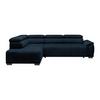 Kutna Garnitura Gremio - tamno plava/crna, Moderno, tekstil/plastika (206/283cm) - Modern Living