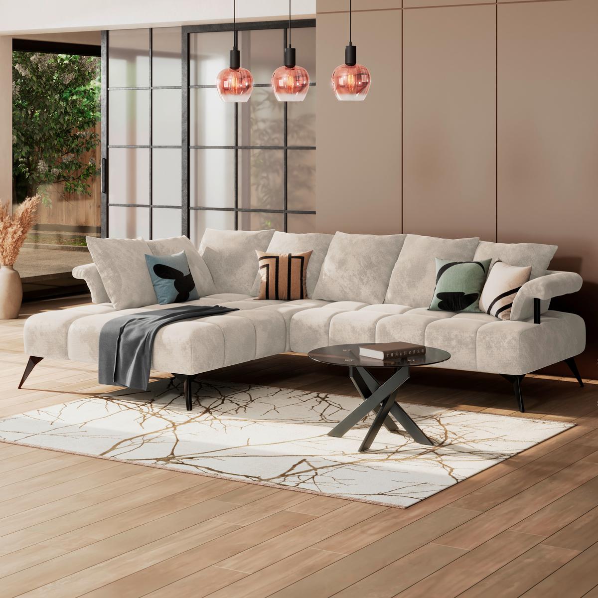 Coltar VANESSA NEW - bej, Modern, textil (200/297cm) - Modern Living
