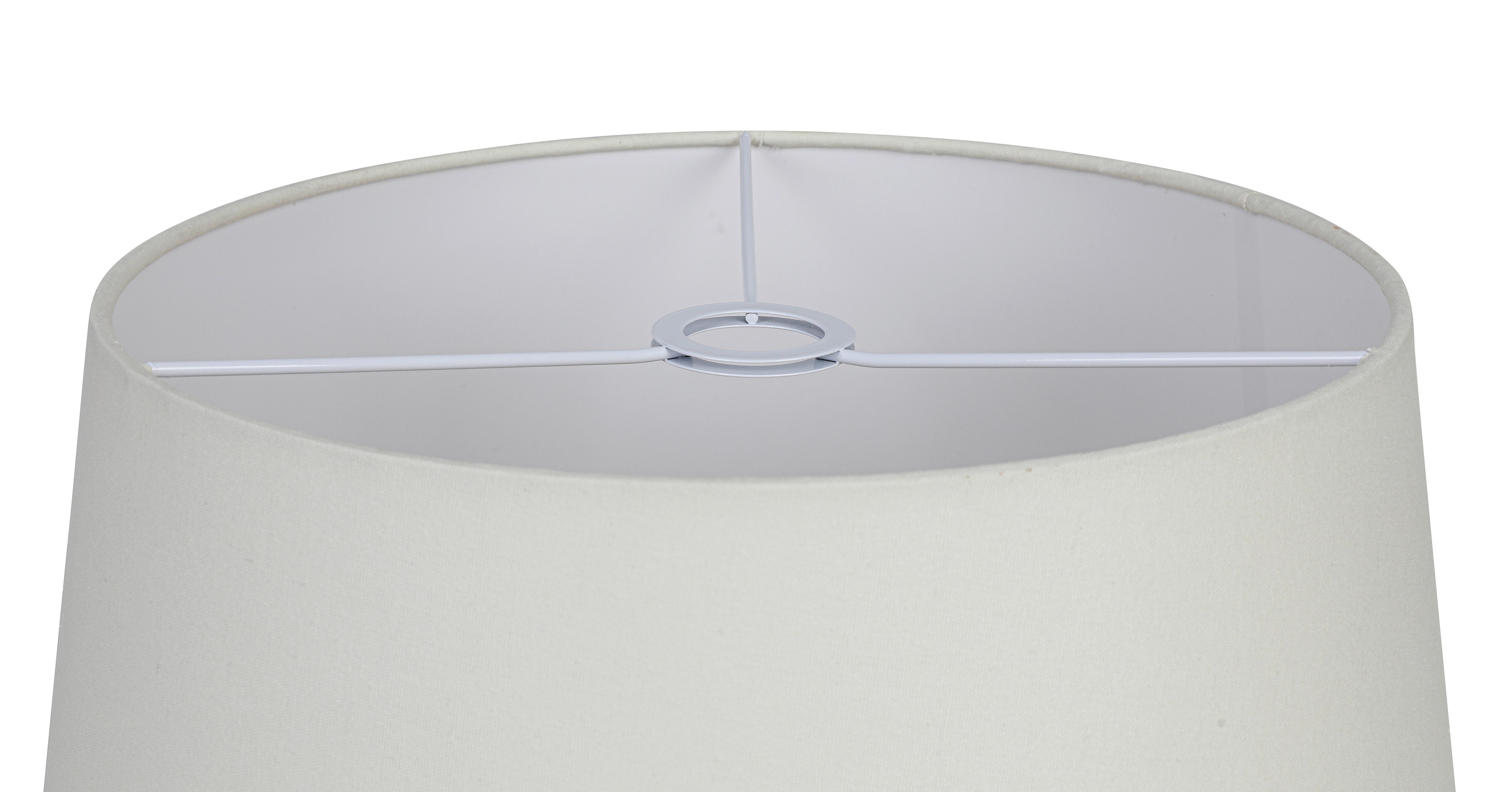 LAMPSKÄRM HOLGER - vit/sandfärgad, Modern, metall/textil (45/45/24cm) - Mömax