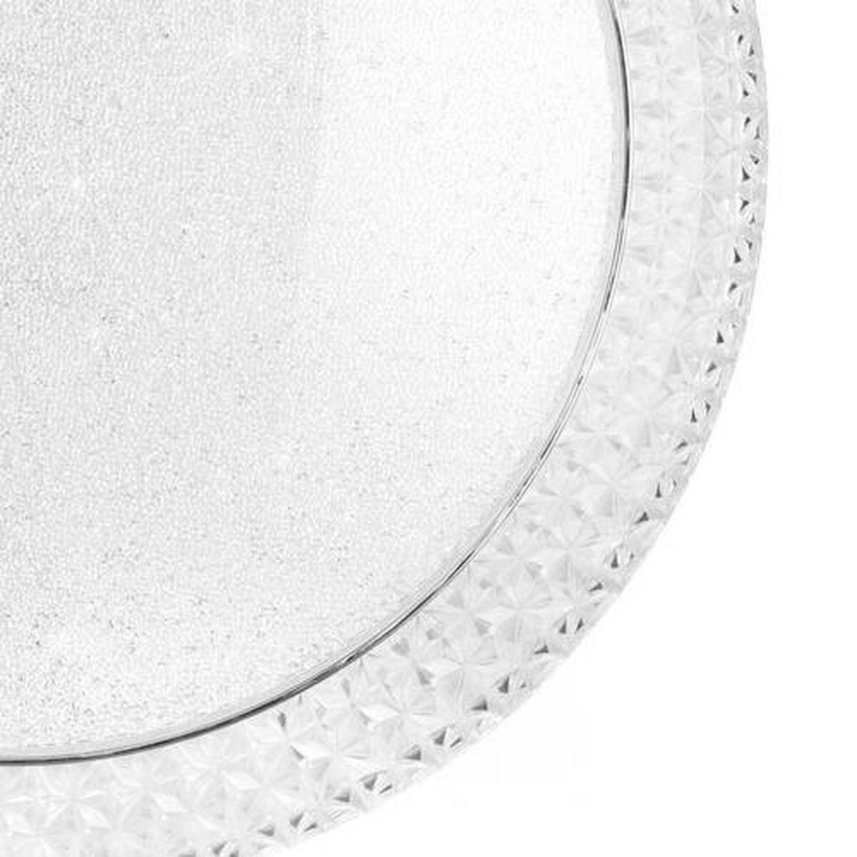 Led Mennyezeti Lámpa 1018/plm Giulia - krómszínű/átlátszó, Basics, műanyag/fém (40/40/13cm)