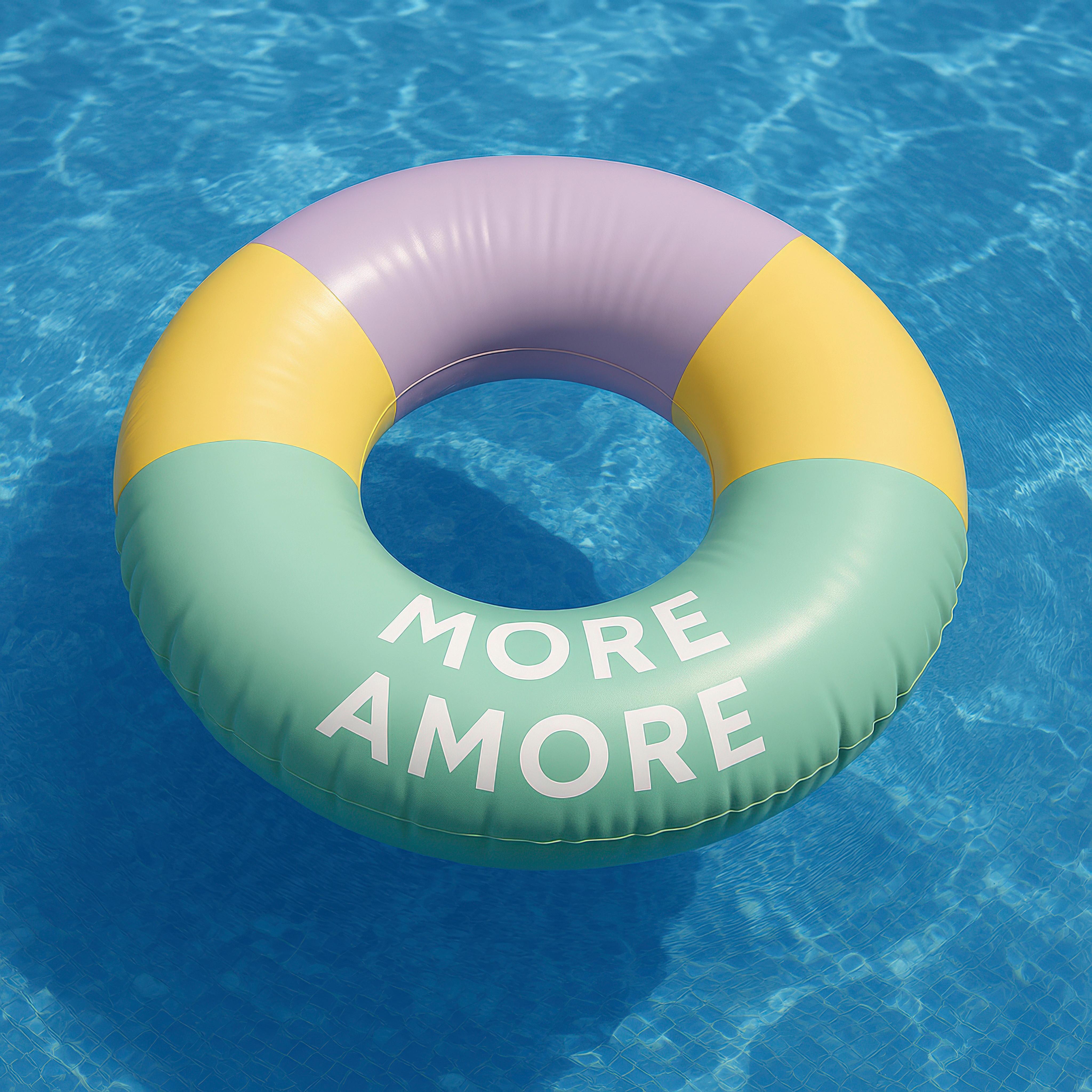 Úszógumi More Amore - rózsaszín/narancs, Konventionell, műanyag (91/25cm) - Mömax