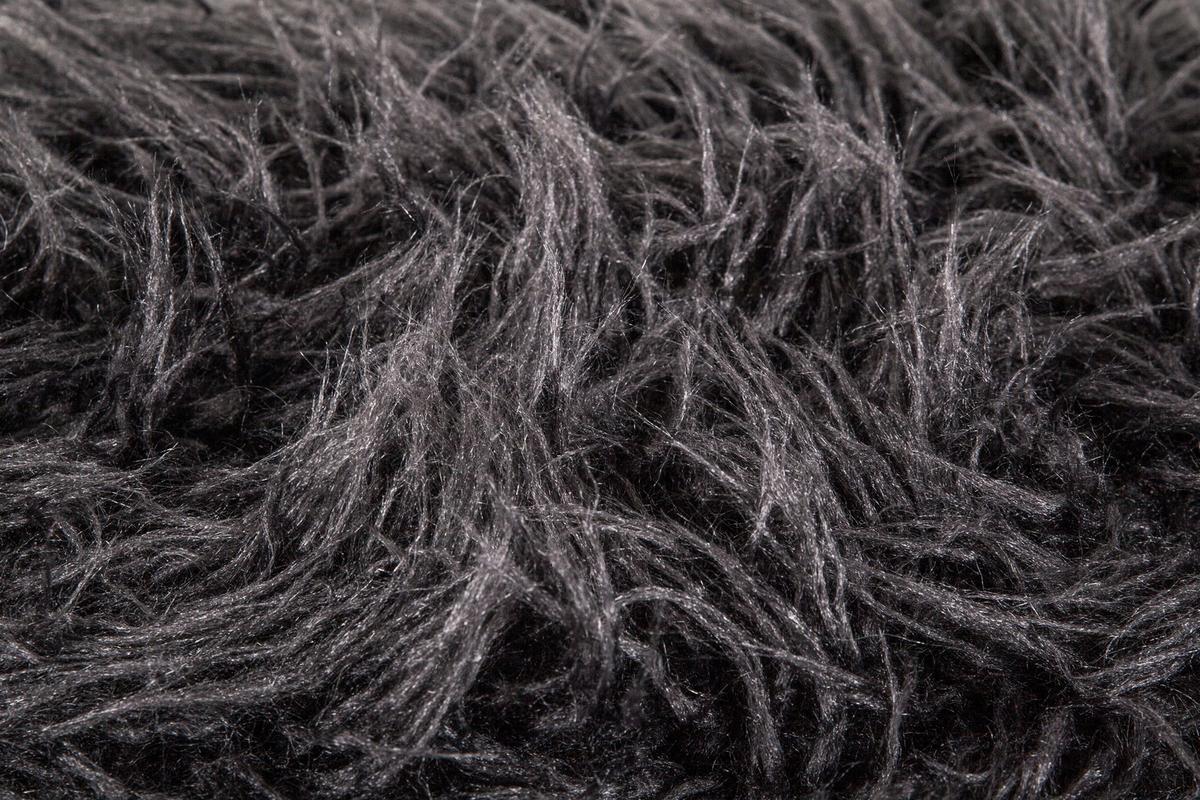 Hocker Laika 100 - Transparent/Schwarz, Design, Kunststoff/Textil (41/46/41cm) - Kayoom