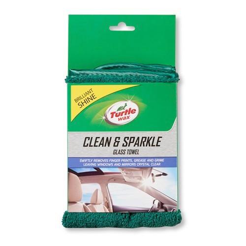 Autóüveg Tisztító Kendő Turtle Wax Clean & Sparkle - textil (0.07kg)