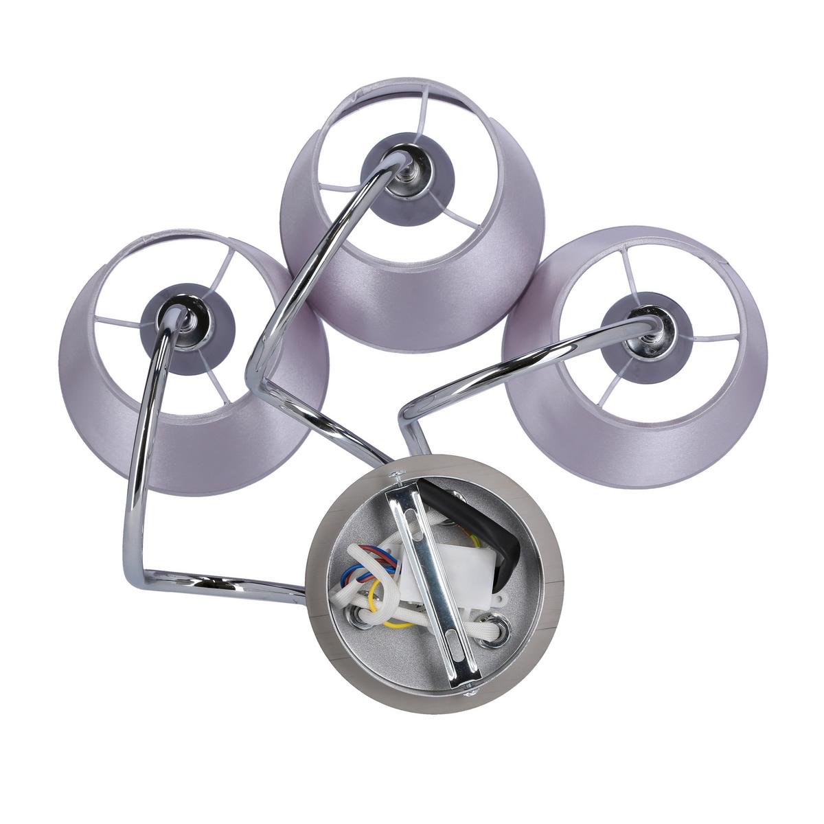 Stropna Svjetiljka Luk - boje kroma, Konvencionalno, metal/plastika (60/60/36cm)