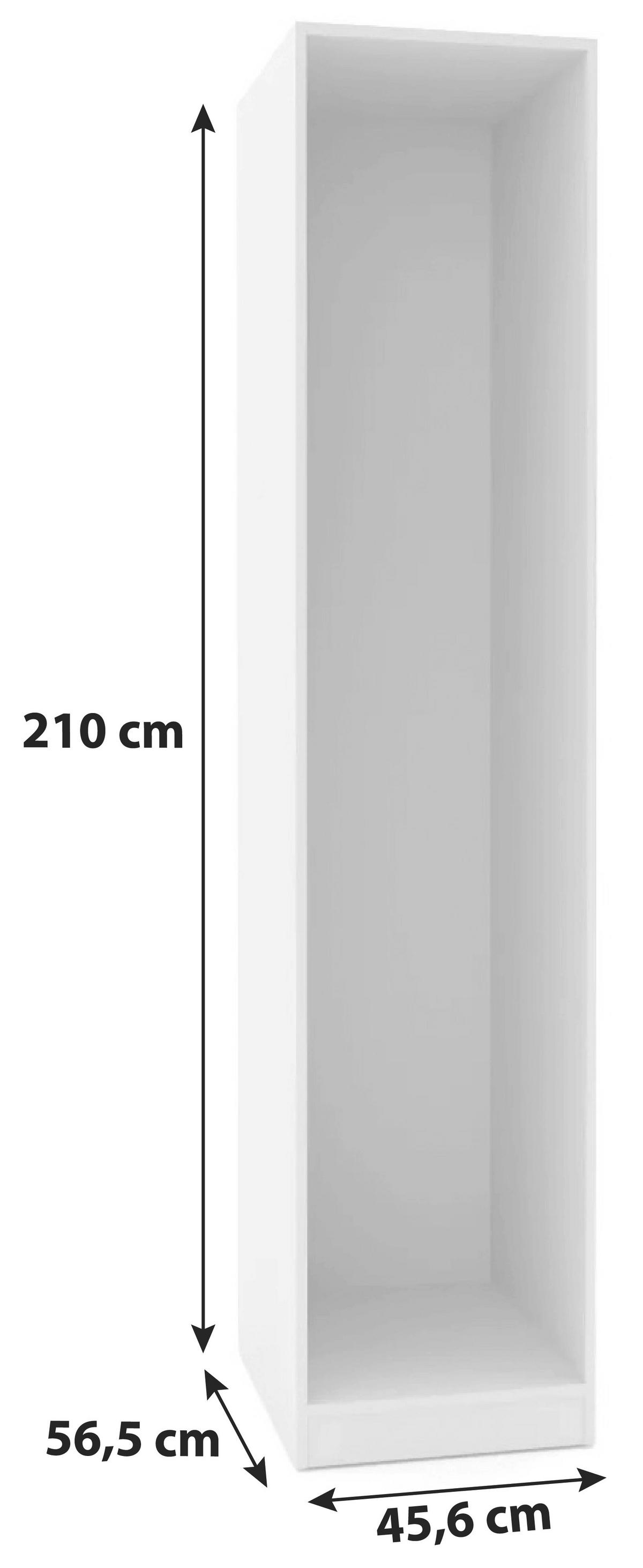 Corp dulap de haine Unit - antracit, Modern, material pe bază de lemn (45,6/210/56,5cm) - Ondega