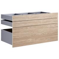 Schubladenset Unit in Eichefarben - Eichefarben, MODERN, Holzwerkstoff (91/50,3/47cm) - Based