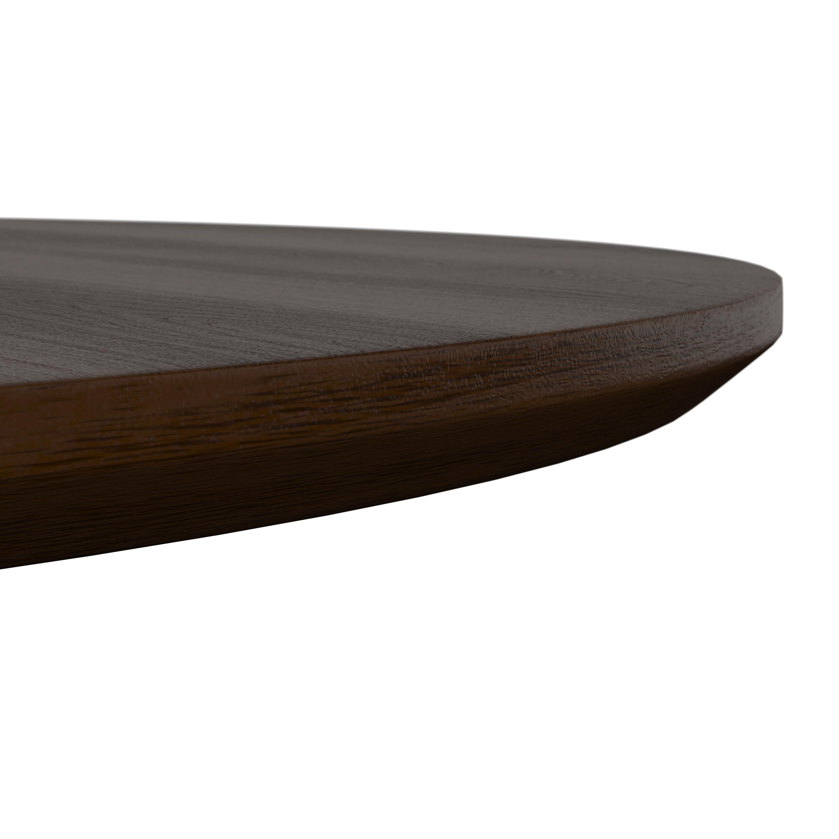 SOFFBORD ENNIO - valnötsfärgad, Modern, metall/trämaterial (80/40cm) - Bessagi Home