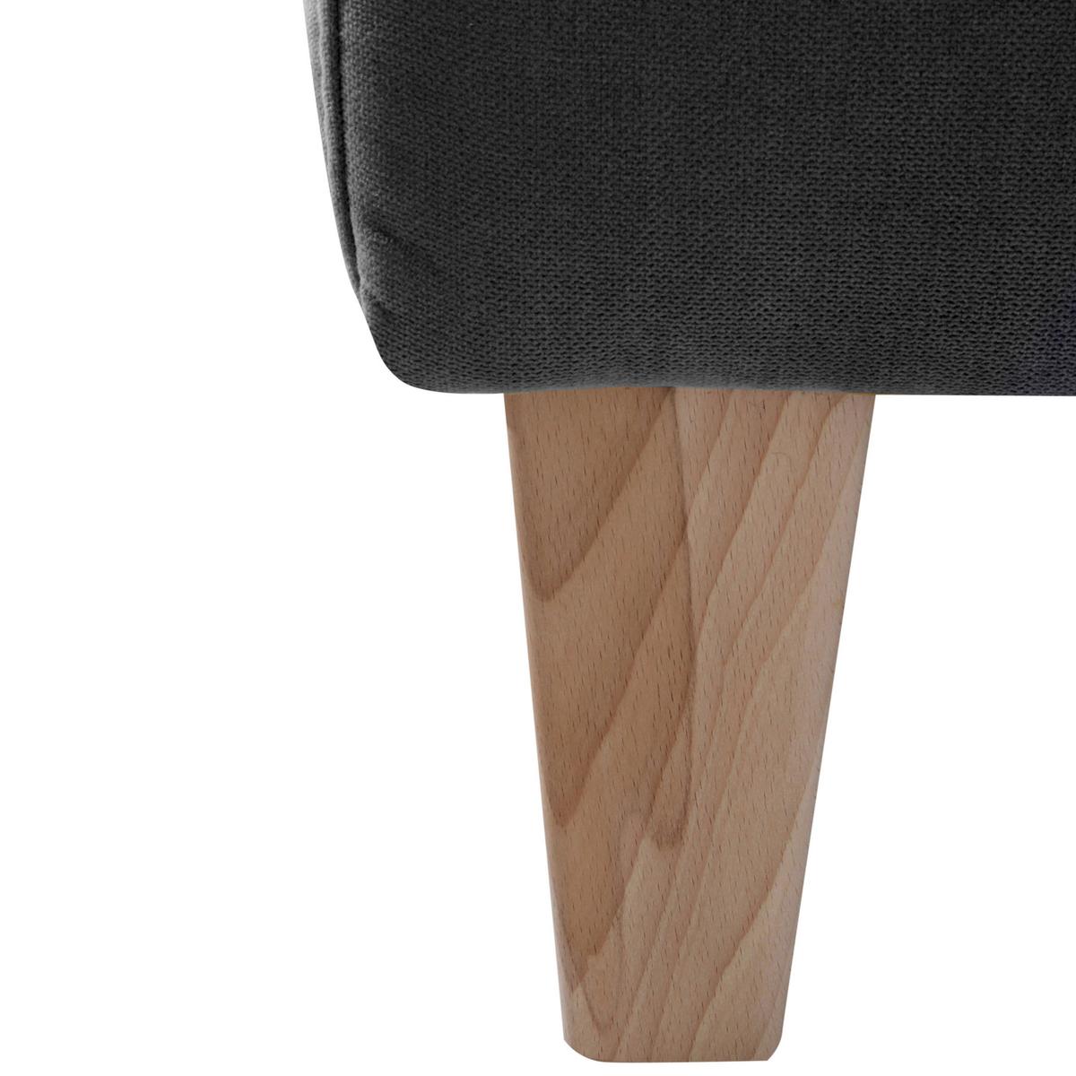 SESSEL MILLA - Schwarz/Naturfarben, Design, Holz/Textil (71/81/70cm) - Max Winzer