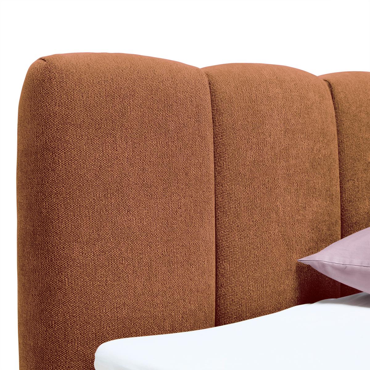 Boxbett Elaris Rostfarben ca. 140x200cm - Chromfarben/Rostfarben, KONVENTIONELL, Kunststoff/Textil (140/200cm) - Mömax