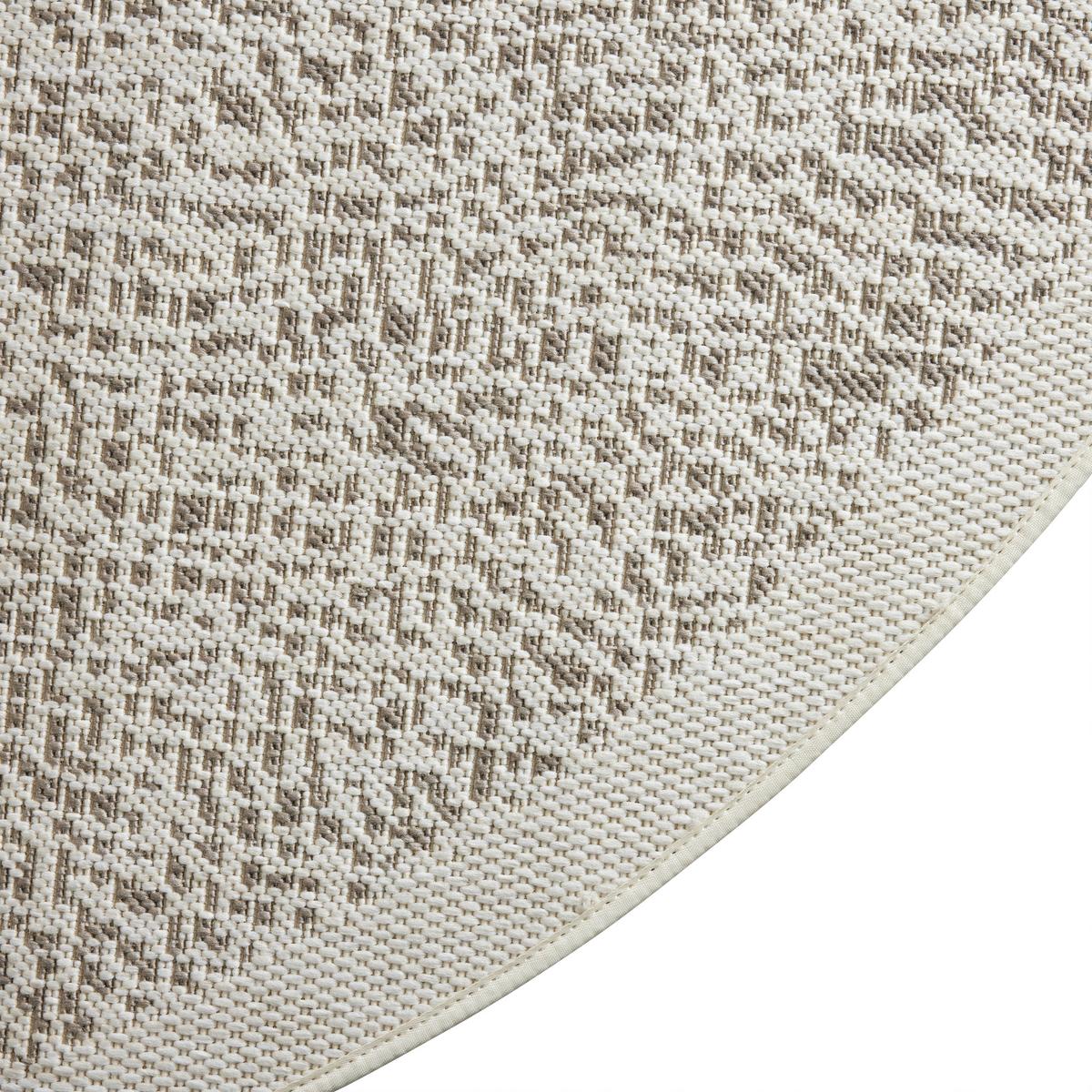Covor cu țesătură plată Noah 2 - maro/alb, Modern, plastic (190cm) - Mömax