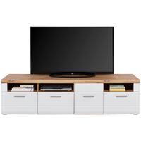 COMODĂ TV AURIS - alb, Modern, material pe bază de lemn (190/49,5/49,6cm) - Modern Living