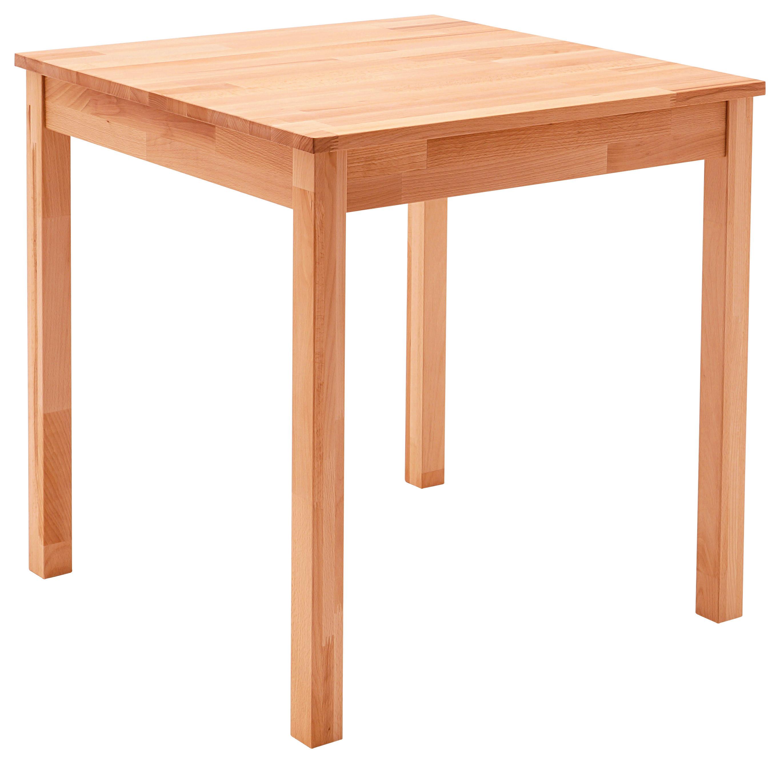 STÓŁ DO JADALNI ALFONS -PO- - kolor bukowy, Konventionell, drewno (70/70/76cm) - Livetastic