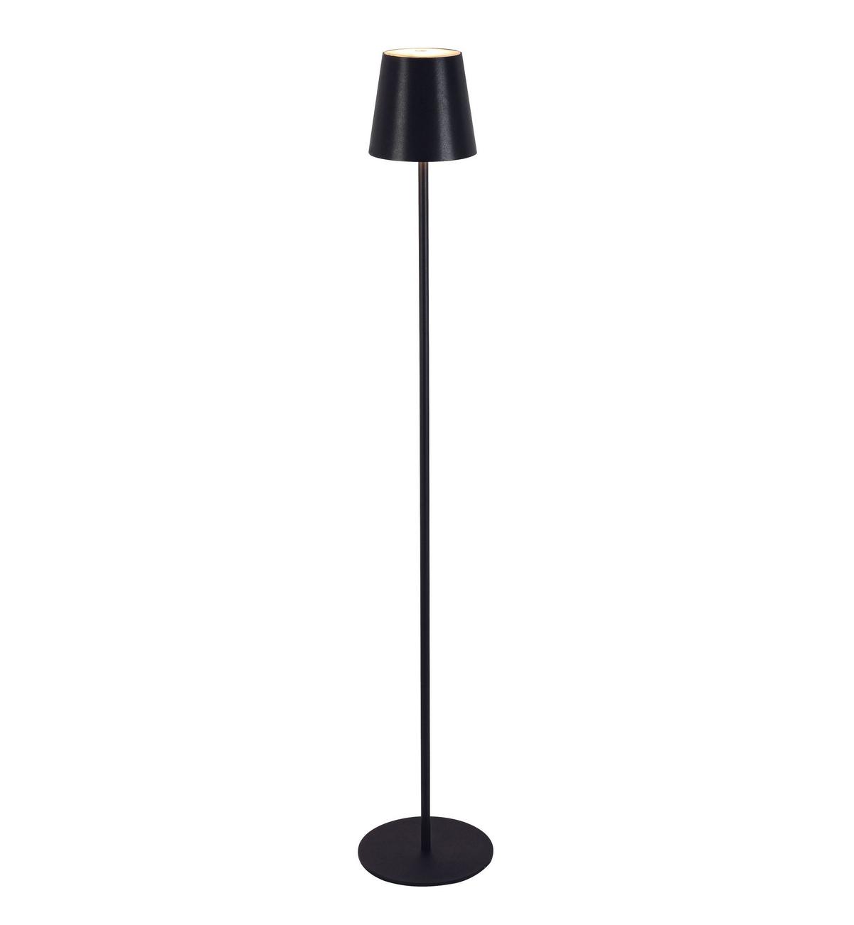 AKUMULATOROWA LAMPA STOJĄCA FORT LAUDERDALE *SBN* - czarny, Konventionell, tworzywo sztuczne/metal (22/130cm) - Novel