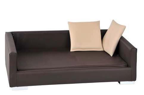 Hundesofa Lucky ca. 70x40x20cm - Beige/Braun, KONVENTIONELL, Textil (70/40/20cm)