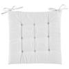 Sitzkissen Lola in Weiss ca. 40x40cm - Naturfarben, Konventionell (40/40/4cm) - Based