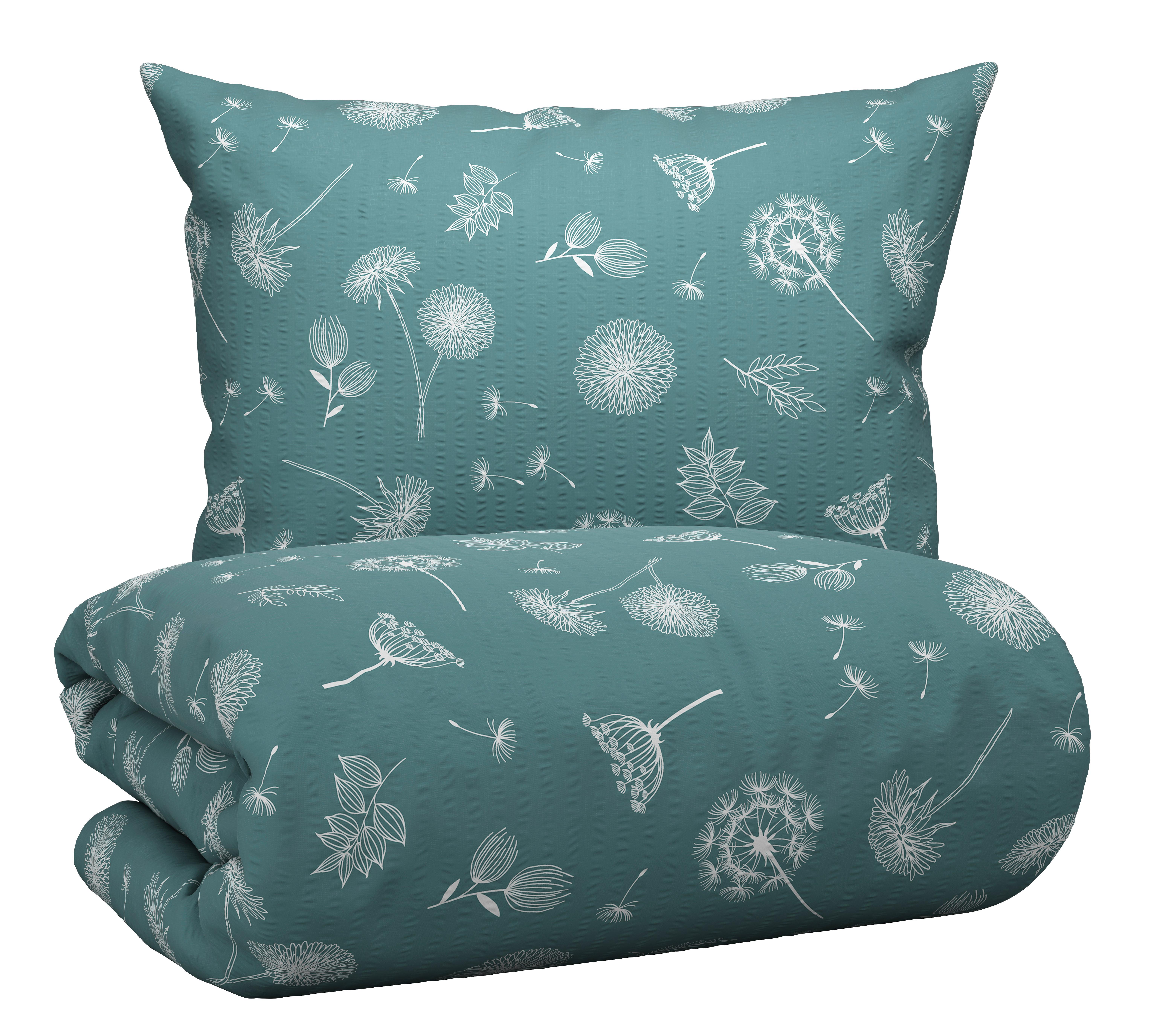 BETTWÄSCHESET PUSTEBLUME - Blau, Konventionell, Textil (200/210cm) - Modern Living