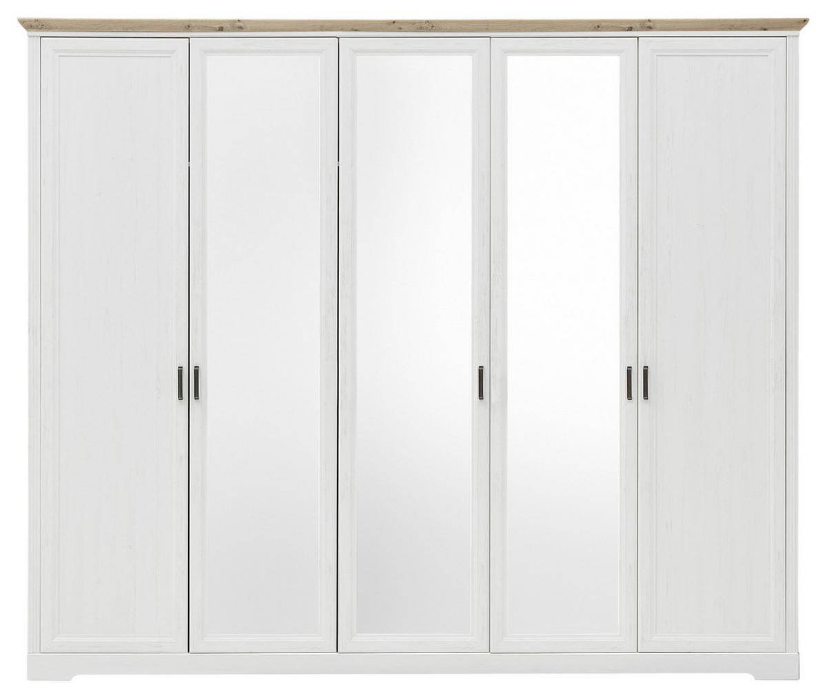 Ormar S Klasičnim Vratima Jasmin Ii - bijela/hrast Artisan, Lifestyle, drvni materijal/metal (264/220/64cm) - Modern Living