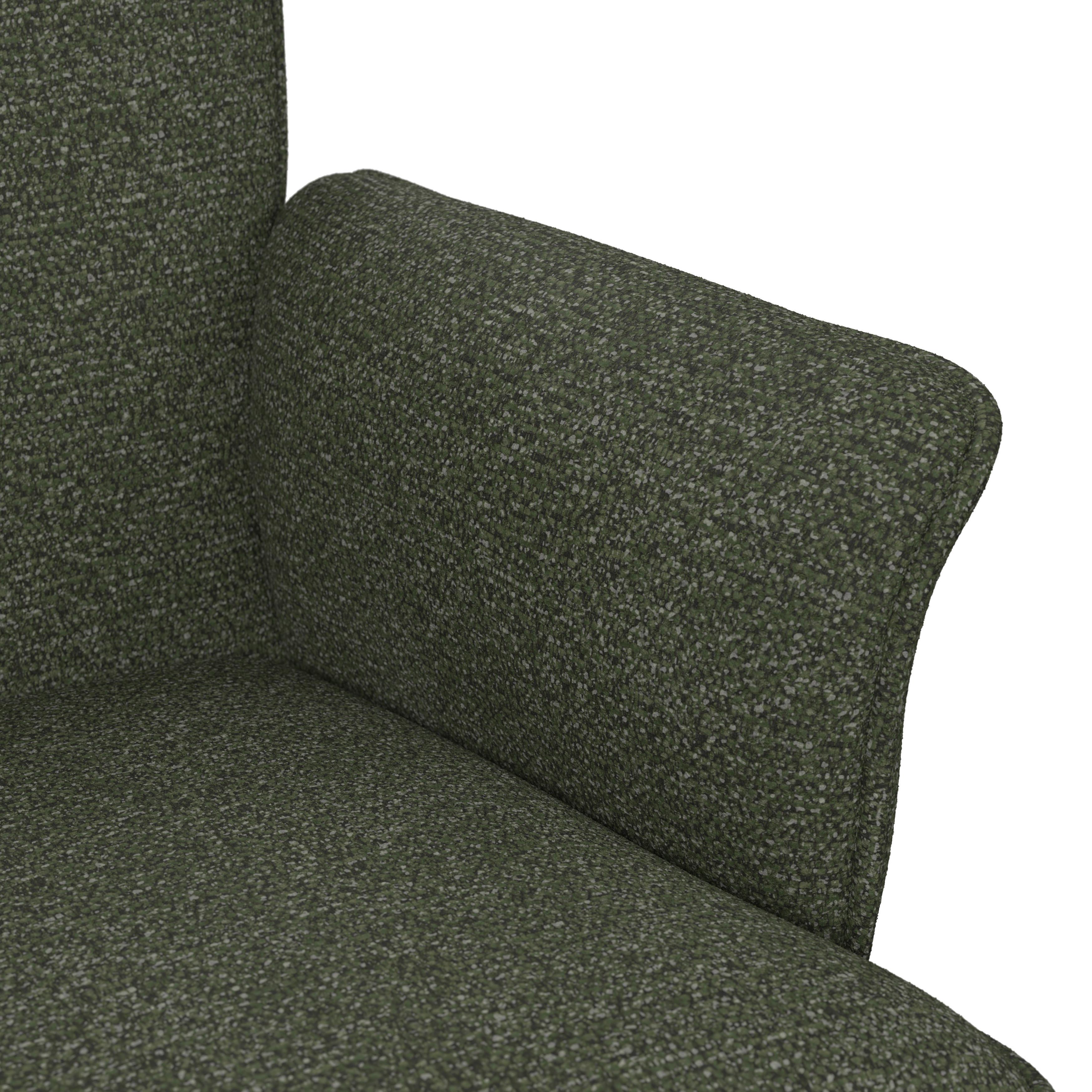 STOL MED ARMSTÖD TESS - grön/svart, Modern, metall/trä (64/90/63cm) - Bessagi Home