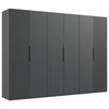DULAP USI ROTATIVE ANDORRA - grafit, Modern, material pe bază de lemn (300/216/58cm) - Modern Living
