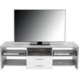 Mizica Za Hi-fi Naprave Tico - siva/črna, Moderno, kovina/umetna masa (150/45/40cm) Mizica Za Hi-fi Naprave Tico - siva/črna, Moderno, kovina/umetna masa (150/45/40cm)